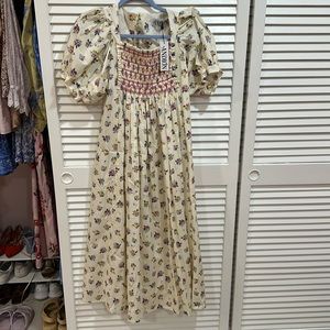 Floral smock dress